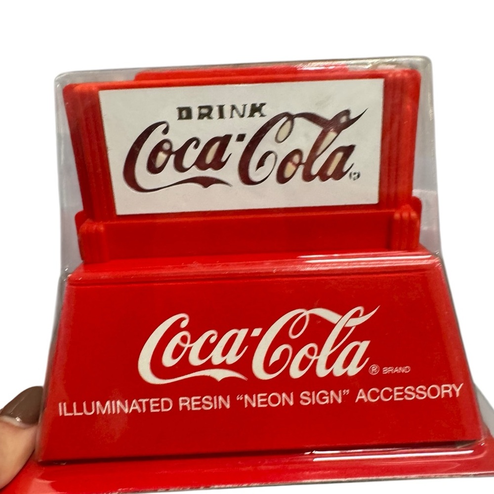 Department 56 Snow Village Coca-Cola Red Brite Lites Sign